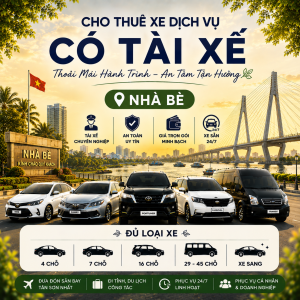 Dịch vụ cho thuê xe Nhà Bè giá rẻ, đa dạng xe 4 chỗ, 7 chỗ, 16 chỗ, 29 chỗ, 45 chỗ có tài xế chuyên nghiệp, phục vụ 24/7 – Thuê Xe Liên Tỉnh